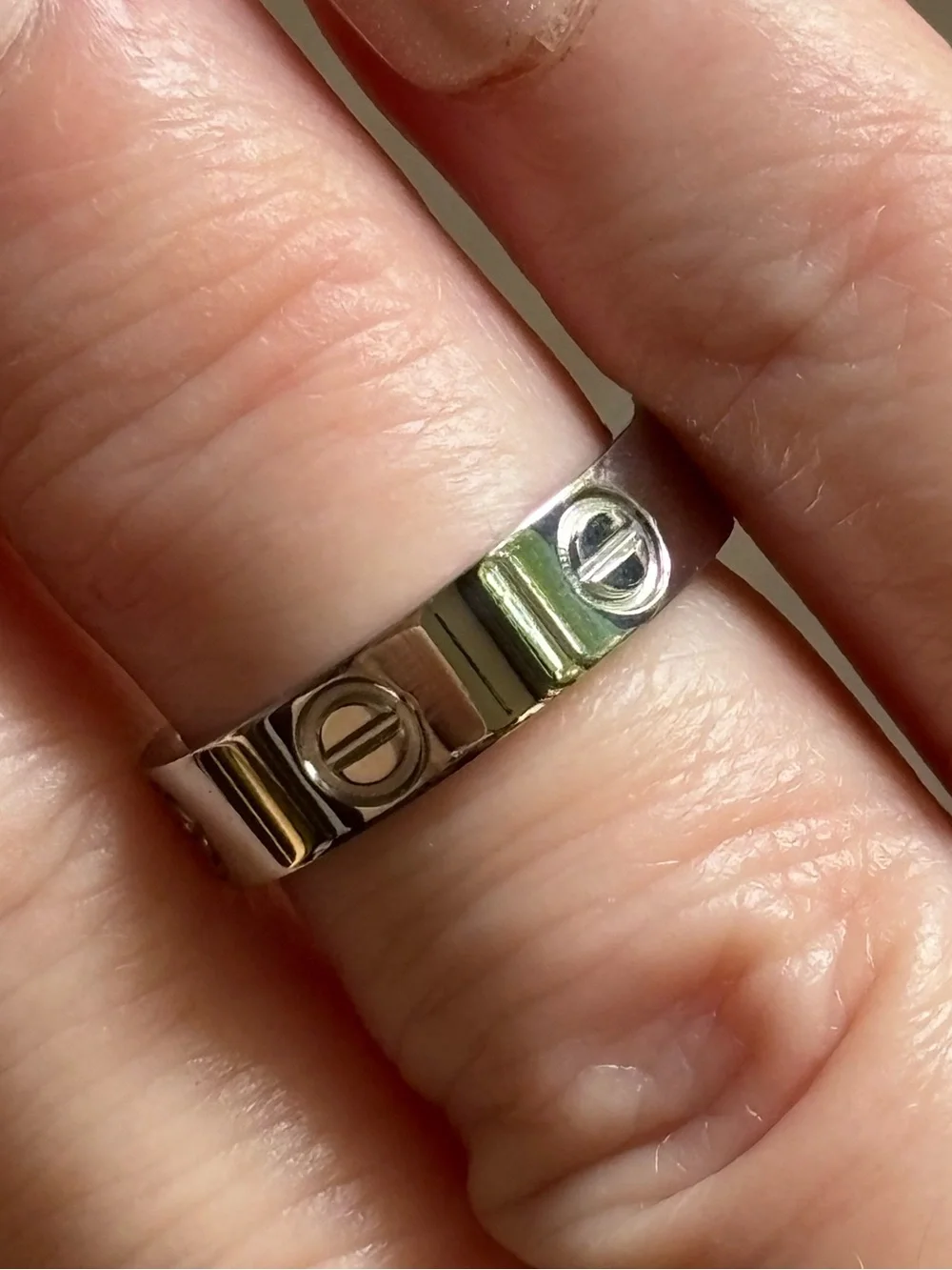 Fashion Silvertone Love Ring